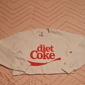 Diet Coke White and Red Sweatshirt